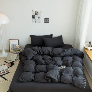 Black Bedding Set for Boys Girls Bedroom Set Bed Linens