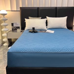 Cotton Fitted Sheets Bedding Skin Friendly Cotton Bed Fully Dustproof Bed Sheets