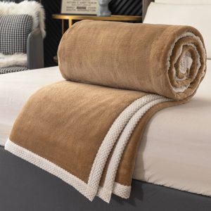 Furry Throw Blanket Warm Cashmere Soft Hairy Sofa Blanket Bedroom Decor